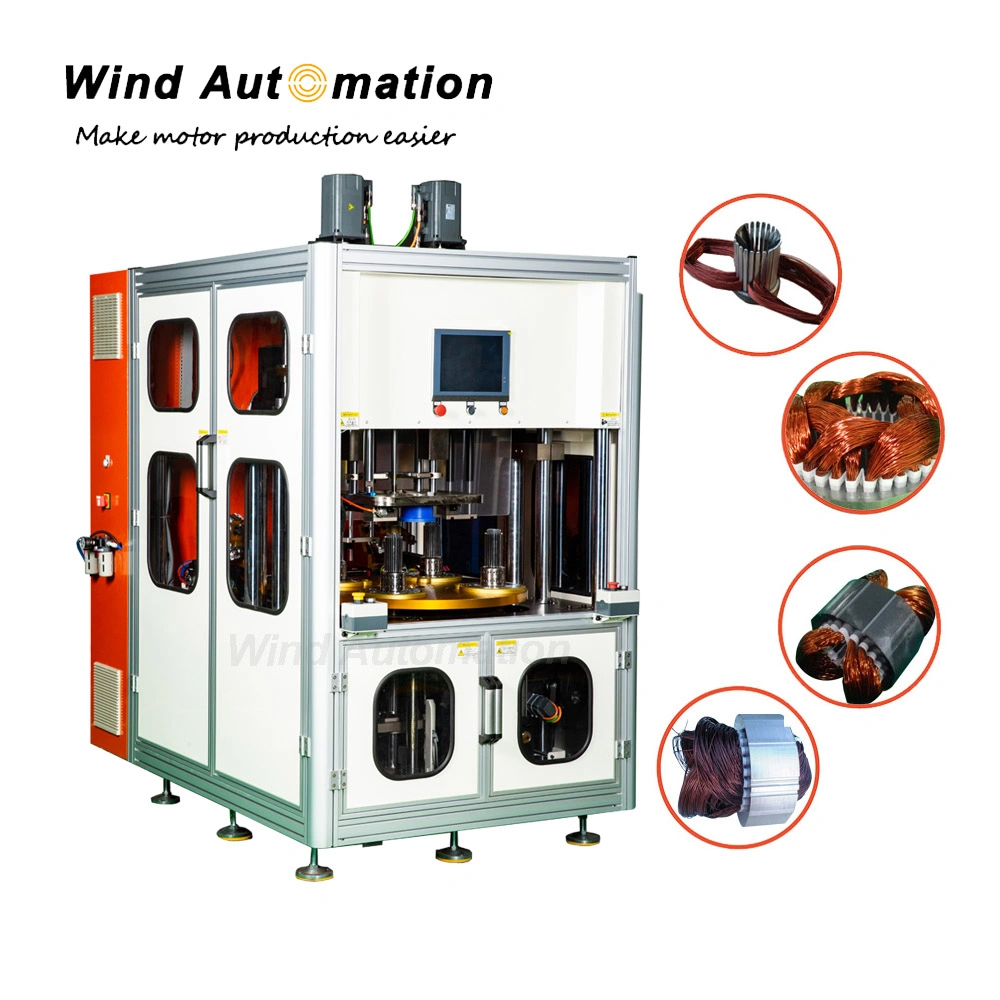 Four-Working-Station-Stator-Coil-Winding-and-Inserting-Machine