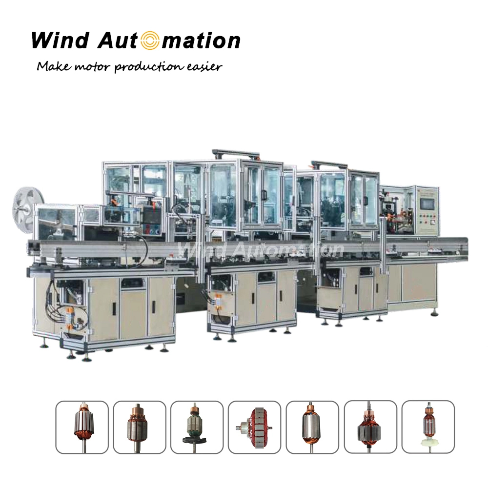 Electrical-Motor-Armature-Production-Machine-DC-Motor-Rotor-Assembly-Line