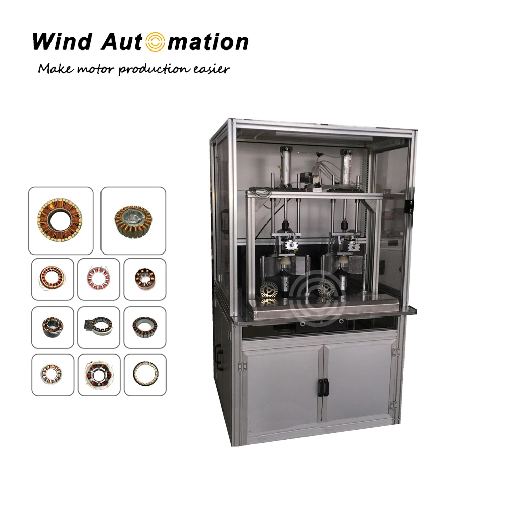 Two-Working-Station-Brushless-Motor-Inslot-Needle-Winder-Coil-Winding-Machine