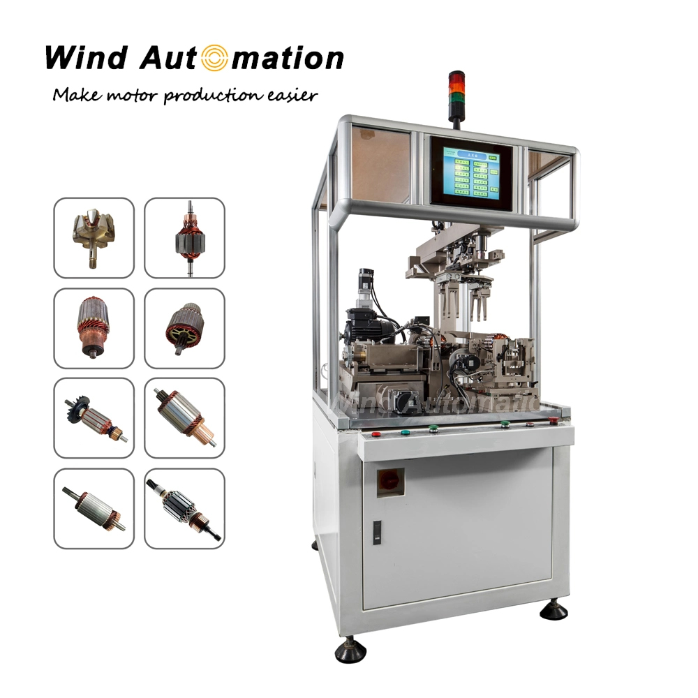 Motor-Armature-Balancing-Machine-with-2-Stations-Weight-Correction-Machine